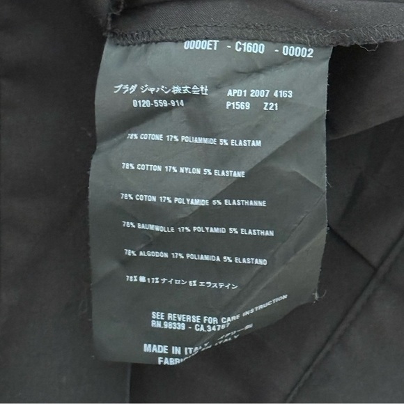 Prada Midi Black Skirt Size 44 US 4 - Picture 11 of 12